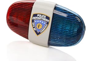 Playmags Tecnología para Niños - luz LED para Bicicleta, luz de Sonido de Policía, Bocina Electrónica, Sirena de Bicicleta, 5 Luces LED, 4 Sonidos, luz de Trompeta