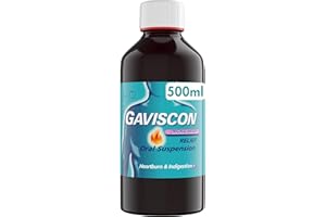 Gaviscon Original Aniseed Liquid 500ml - Heartburn & Acid Reflux Relief, Fast-Acting Formula, Protective Barrier, Long-Lasting Comfort, Suitable for Pregnancy, Antacids, Digestion and Nausea