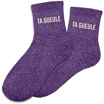 Lot De 3 Paires De Chaussettes à Paillettes - Sœur Complice, Pipelette, Canaille - STC - Taille Unique
