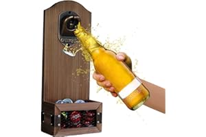 ZONSUSE Abridor Cerveza Pared,Abrebotellas Cerveza,Abrebotellas Pared,Colector con tapón de botella,Regalos Originales para Hombres Mujeres Padres Maridos Familia Amigos Cumpleaños Fiesta(Sin Rastro)