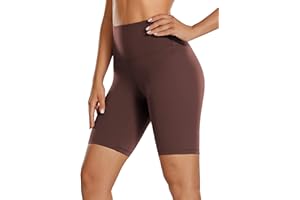 CRZ YOGA Butterluxe Shorts de Yoga pour Femme Taille Haute Formation Entraînement Cyclisme Leggings - 6/10/15/20cm
