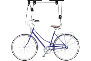 CABLEMATIC PrimeMatik - Supporto per Appendere Le Biciclette al soffitto con Corde e carrucole