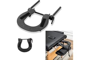 HOINCO Mesa de Masaje Con Cuna para la Cara Negra - Reposacabezas Ajustable Universal Estándar para Camillas