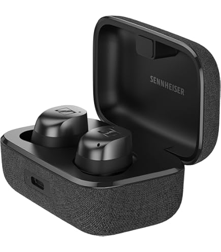 Sennheiser MOMENTUM Sport Oordopjes - Sport Oortjes Met Hartslagmeter En ANC (Grafiet)