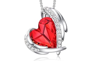 CDE Collana Donna Collana Cuore in Oro Rosa Gioielli Donna, Festa Della Mamma Lei Moglie Fidanzata Regalo Donna Compleanno Anniversario, Collana da Donna Regali di Natale Gioielli