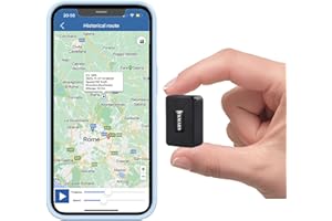 TKMARS Micro Localizzatore GPS Spia Auto Mini GPS Tracker con Microfono Portatile Mini Localizzatore APP Senza Abbonamento IP65 Impermeabile Magnete Integrato per Bambini Anziani