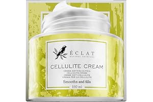 ECLAT SKINCARE Cellulite Cream, Skin Tightening Firming Cream For Skin with Caffeine and Collagen Boosting Vit E - Lightens Cellulite and Bum Bum Cream - Helps to Smooth and Tighten Skin, 150 Ml