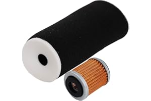 Carkio Filtre à air avec filtre à huile Compatible with Yamaha Raptor 350 YFM350 YFM350R, Warrior YFM350X, Wolverine YFM350FX, Big Bear YFM350FW Compatible with 1UY-14451-00-00 1UY134400100