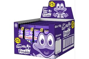 GENERIC Cadbury Dairy Milk Freddo Bars (Full Box of 60 Chocolate Bars) x 18g Each RRP 25p Original