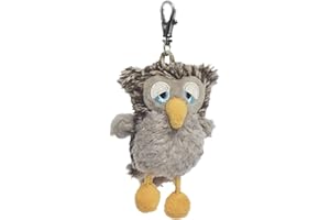 Schaffer Knuddel mich!- Llavero de Peluche Búho Eulalia, Color Gris/marrón, 10 cm (Rudolf Schaffer Collection 253)