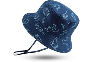 XIAOHAWANG Cappello da Sole Bambino Neonato Dinosauro Secchio Cappelli Estate Bambino Ragazzi Beach Caps