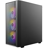 Antec AX65 ARGB, 4 x 120mm ARGB Fan Dahil, Y&uuml;ksek Hava Akışlı Mesh &Ouml;n Panel, Temperli Cam Yan Panel, Orta Kule ATX Oyuncu Bil