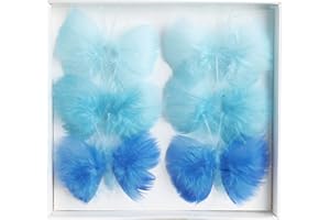 ‎HEITMANN DECO HEITMANN DECO Feder-Schmetterlinge aus Draht - in verschiedenen Blau-Tönen - Frühling - hübsche Oster-Dekoration