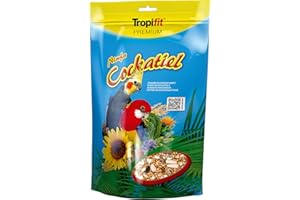 TROPIFIT Cockatiel 700g - alimento para cacatúas y Otros Loros de tamaño Mediano