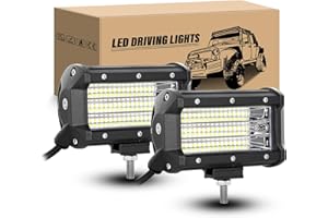 RIGIDON 2 Pcs Focos Led Tractor 13cm 5 Pulgadas 135W Faros Trabajo Led 12V 24V IP67 Impermeable Inundación Barra de Luz LED Antiniebla para 4x4 Coche Off Road Camión ATV UTV SUV Barco, 6000K Blanco