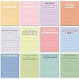 Pajean Funny Notepads with Sayings, 12 Designs, 3 x 3.93 Inch (Classic Style, 12 Packs)