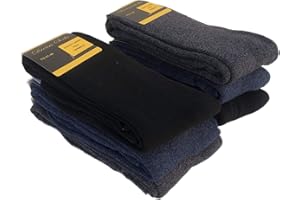 DREAM SOCKS CALCETINES LARGO POLAR TÉRMICO HEAVY MOUNTAIN SKI NEGRO-AZUL-GRIS-ALTE A LA RODILLA