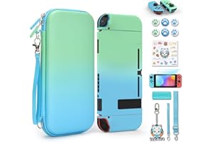 IA INNOAURA innoAura Étui pour Switch NS, innoAura Switch Sac Kit D'accessoires Switch avec Étui Transport Switch, Coque Protection Switch, Protecteur D'écran Switch, Étui Jeu Switch