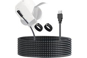 dethinton Compatible with Oculus Link Cable 5m, Nylon Braided Usb to Usb C Cable High Speed Data Transfer & Fast Charging USB C Cable Compatible for Oculus Quest and Quest 2 to a Gaming PC