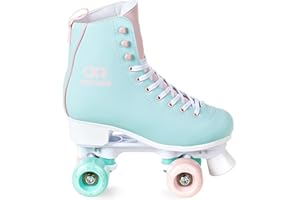 Croxer - Pattini a rotelle per bambini, ragazze, ragazzi, quad, pattini a rotelle per adulti, bambini - Design retrò anni '70 - Cuscinetti ABEC-7, ruote in PU