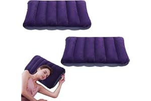 UILYNIU 2 Piezas Almohada Hinchable Almohada Camping Almohada de Viaje Reposacabezas Playa Almohadas Inflables Acampar Almohada Pequeña Acampar para Vacaciones Trekking Playa(2 Piezas)