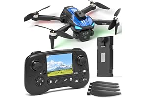 GOVOGORC Drone Pliable Avec Caméra 1080P Et Écran LCD 2,8 Pouces, Évitement D'Obstacles, Moteur Brushless, Quadricoptère FPV WiFi, Vol Par Trajectoire, Autonomie De Vol 16 Min, Pour Adultes/Débutants