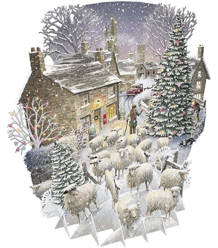 Paper D'Art 3D-Grußkarte Lebkuchenhaus – Zauberhafte Pop-up-Karte Für Weihnachten & Feiertage