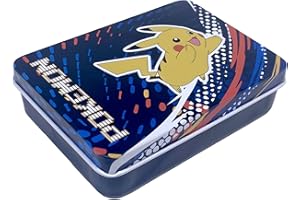 KID'ABORD La Plume Dorée - 1 Boîte à Bons Points en Métal - Petit Plumier - POKEMON - Dimension 7 x 10 x 2,2 cm