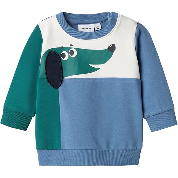 NAME IT NMMOBANNO LS Loose Sweat BRU PB, Maillot De Survêtement