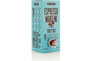 The Drinks Bureau Espresso Martini Cocktails Ready to Drink On Tap Party Box, Made from Vodka, Dark Roast Coffee & Vanilla (ABV 10%) Rich & Smooth, Vegan & Allergen Free, 1.5L - 10 Servings