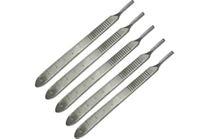 YNR Mango de bisturí n.º 4 que se adapta a varias cuchillas estándar: quirúrgico, señal, manualidades, cortador de tarjetas, podología, dental (1 asa)