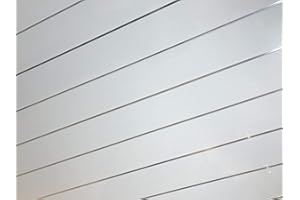 BCS PANELS 5 Twin Chrome PVC Bathroom Cladding Shower Wall & Ceiling Panels