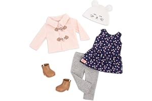Our Generation - Tenue d'extérieur - Duffle Coat - Vêtements pour poupées de 46 cm - Jouer à Faire Semblant - 3 Ans et +
