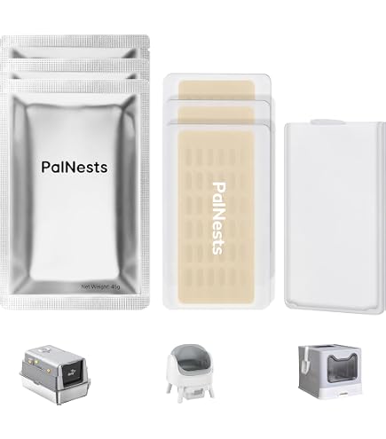 Set Per PETKIT: 2 Deodoranti N50 + 10 Essiccatori Freshelement Mini + 2 Rotoli Sacchetti Per Lettiera Pura Max