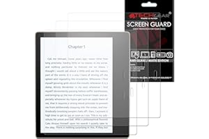 TECHGEAR [opakowanie 3 matowych ochraniaczy ekranu do Amazon Kindle Oasis 3 (wydanie 2019 / 10. generacji) ANTI GLARE/MATTE Screen Protectors ze ściereczką do czyszczenia i kartą aplikacji