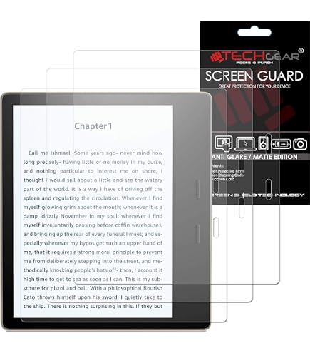 Kepuch Pack De 2 Verres Trempés Protecteur D'Écran Pour Kindle Oasis 2019 (10th) / 2017 (9th)