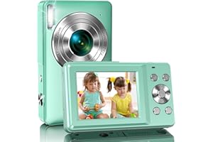 AMDEURDI Aparat cyfrowy, aparat fotograficzny 44 MP, kompaktowy aparat fotograficzny 1080p FHD, vlogging z ekranem LCD, 16 x zoom cyfrowy dla nastolatków, początkujących, chłopców, dziewcząt