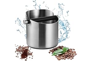 HOMURY Bac de frappe pour porte-filtre : réservoir à expresso pour porte-filtre à café, boîte à marc de café, boîte à café barista accessoires pour la collecte et le recyclage du marc de café