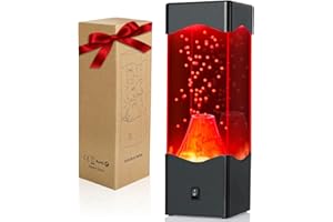 Apexxus Lavalampe Kinder, Realistische Vulkan Eruption Nachtlicht, Lava Lampe für Home Office Dekor, Lavalampe Stimmungslicht Geburtstag Urlaub Weihnachtsgeschenke für Kinder und Erwachsene