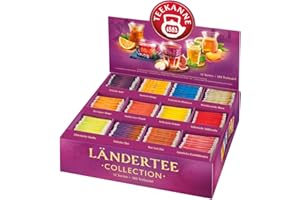 ‎TEEKANNE Teekanne Ländertee Collection Box, 180 Teebeutel in 12 Sorten, 387 g