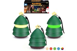 EverBrite Regalo di Natale - Pacco da 3 Lanterne Albero di Natale EverBrite, 5 Modalità Luci, Decorazione con Batterie AAA Incluse, Idee Regalo per Uomo e Donna, Luci per Interni ed Esterni