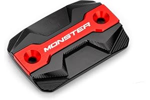 ZESIDIMO Für Duca-ti Monster 821 797 2017-2019 MONSTER 796 696 2010-2014 Motorradzubehör Deckel Bremsflüssigkeitsbehälter Deckel (DU40)
