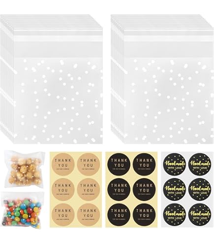 200 Sachets Transparents Firschoie 10x15cm - Pour Bonbons, Biscuits Et Cadeaux