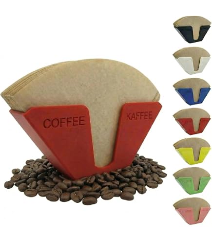 Filtertütenhalter Kaffeefilterhalter für Wand (Größe 1-4) - Halter für Kaffeefilter zur Aufbewahrung - Halterung für Kaffee Filter - Kaffeefilterhalterung