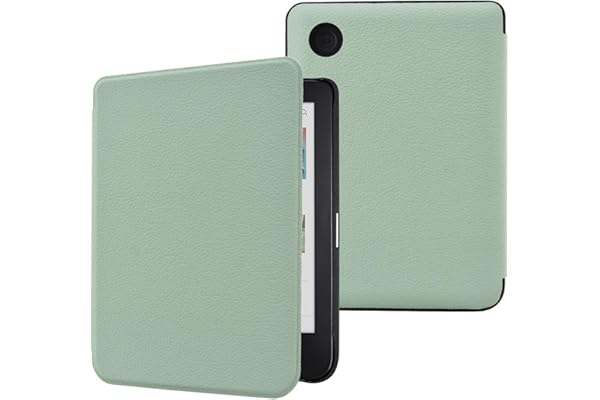 DMluna Étui Slimshell pour Kobo Clara Colour/BW/ 2E, Tolino Shine Colour/Shine 5/4, Coque de Protection Magnétique avec Fonction de Plume de Sommeil de Réveil Automatique, Agave Vert