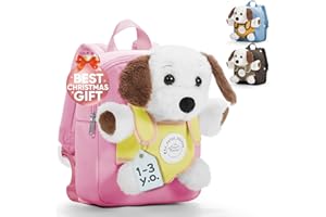 kibachev Kinderrucksack Mit Brustgurt Mädchen, Kindergarten Rucksack 8/10l, Kinder schulrucksack 2-3 Jahre, Kita Rucksack, Rucksack Kleinkind