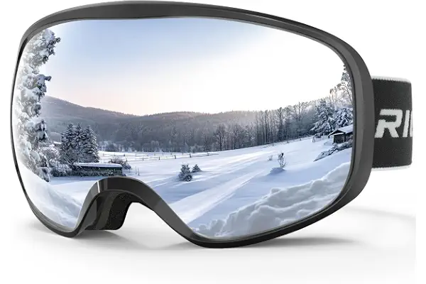 RIOROO Gafas de Esquí, Máscara Gafas Esqui Snowboard Nieve Espejo para Hombre Mujer Adultos Juventud Jóvenes OTG Compatible con Casco,Anti Niebla 100% Protección UV Gafas de Ventisca