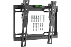 Digank Tv Wall Bracket For 17-43 Inch, Tilt Flat Tv Wall Mount With Spirit Level, 35kg Capacity Universal tv bracket, Max Vesa: 200x200
