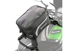 WILD HEART Sac De RéServoir De Moto ComplèTement éTanche Sac De Moto Universel Grande Capacité 8l pour La Moto (Couvercle Transparent Noir)