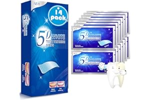 Rnitle Teeth Whitening Strips 14 Pack,Helps to Remove Smoking Coffee Soda Wine Stain,White Teeth Whitening Kit